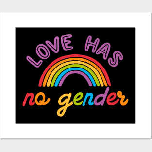 Love Has No Gender Rainbow by Tobe Fonseca Posters and Art